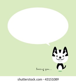 cat greeting card