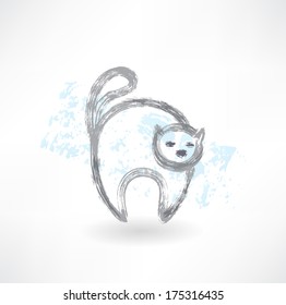 Cat grunge icon