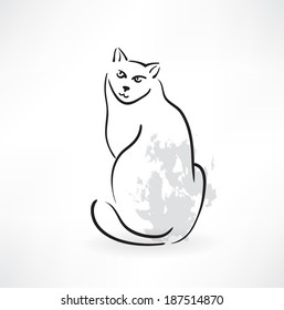 cat grunge icon