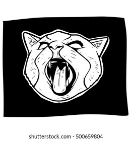 cat hand drawn