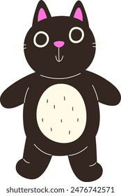 Gato dibujado a mano Ilustración vectorial animal