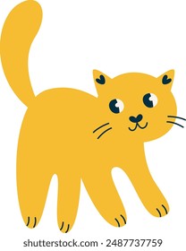 Katzenhand gezeichnete Vektorillustration