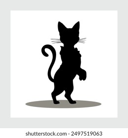 Cat and Hand drawn vector illustration sweet cat images