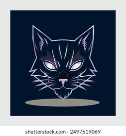 Cat and Hand drawn vector illustration sweet cat images