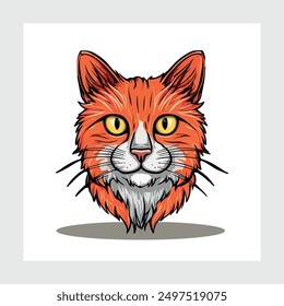 Cat and Hand drawn vector illustration sweet cat images