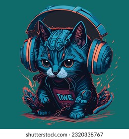 Cat happy then Nice Sticker