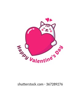 Cat Happy valentines day