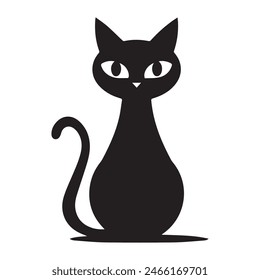 Pegatina de diseño de Vector feliz gato
