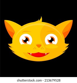 Cat Head Cartoon