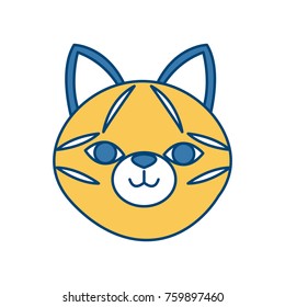 Cat head cartoon
