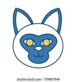Cat head cartoon