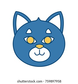 Cat head cartoon