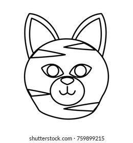 Cat head cartoon