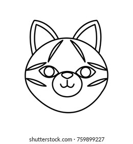 Cat head cartoon