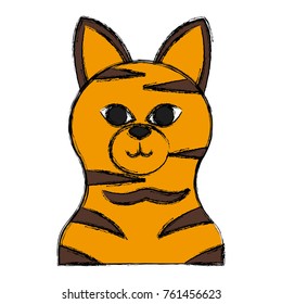 Cat head cartoon