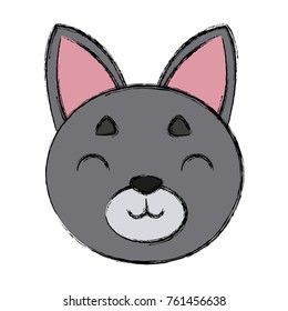 Cat head cartoon