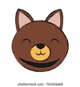 Cat head cartoon