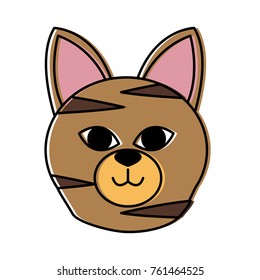 Cat head cartoon