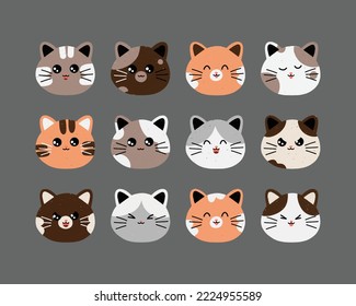 Cat Head Character Icon 2