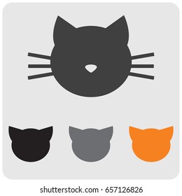 Cat Head Colored Icons