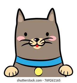cat head cute