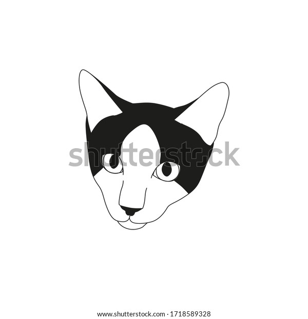 Dessin A La Tete De Chat Image Vectorielle De Stock Libre De Droits