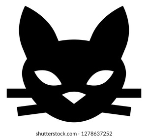 Cat Head Feline Vector Icon