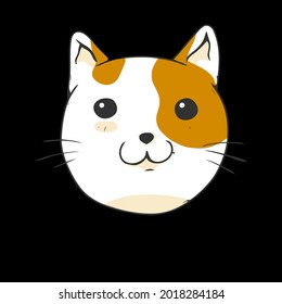 cat head funny kitty cat lover gift wo organic art best vector design illustration print poster