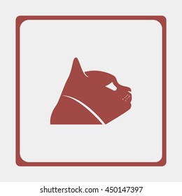 Cat head icon.