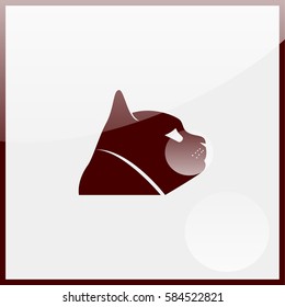 Cat head icon.