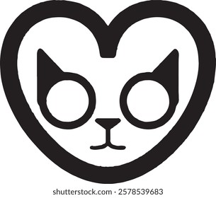 Cat Head Icon Cat Care Icon Silhouette