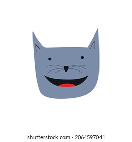 Cat head icon. Kitty vector illustration