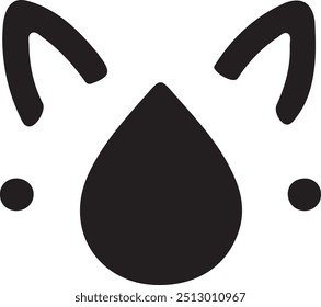 Cat head icon logo silhouette