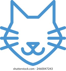 cat head icon, cat icon sign
