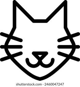 cat head icon, cat icon sign