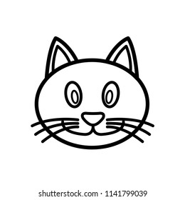 cat head icon vector