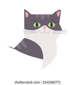 Cat head Icon. Vector illustration