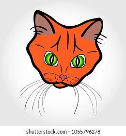 cat head isolated icon design, vector illustration graphic