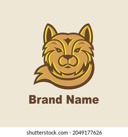 Logo de la cabeza del gato, adecuado para logotipos de negocios, marcas, equipos, comunidades o lo que sea.
