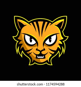 Cat Head Mascot Logo