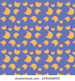 cat head pattern design for dress 