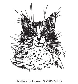 cat head, pets, black cat, friend, black cat vector, vector illustration, cat silhouette isolated on white background, eps, vector