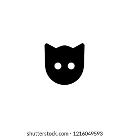 Cat head shape icon. vector illustration