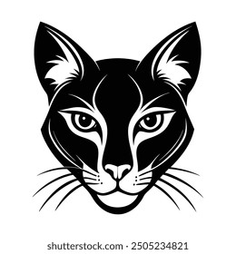 Katze Kopf Silhouette Vektor Design eps