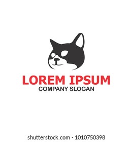 Cat Head Simple Logo Tamplate