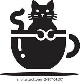 Cat Head Vektorgrafik Design-Symbol