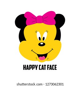 Cat Head Vector design