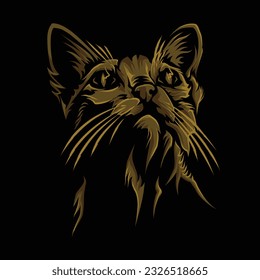 Katzenkopfvektordesign
