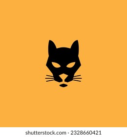 cat head vector illustration for icon,symbol or logo. cat head template logo