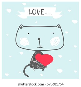 cat heart